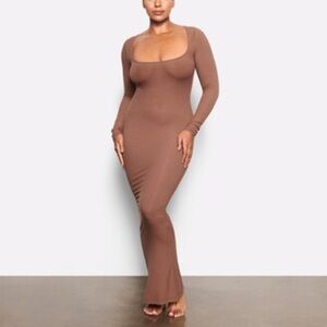 SKIMS Long Sleeve Soft Lounge Dress